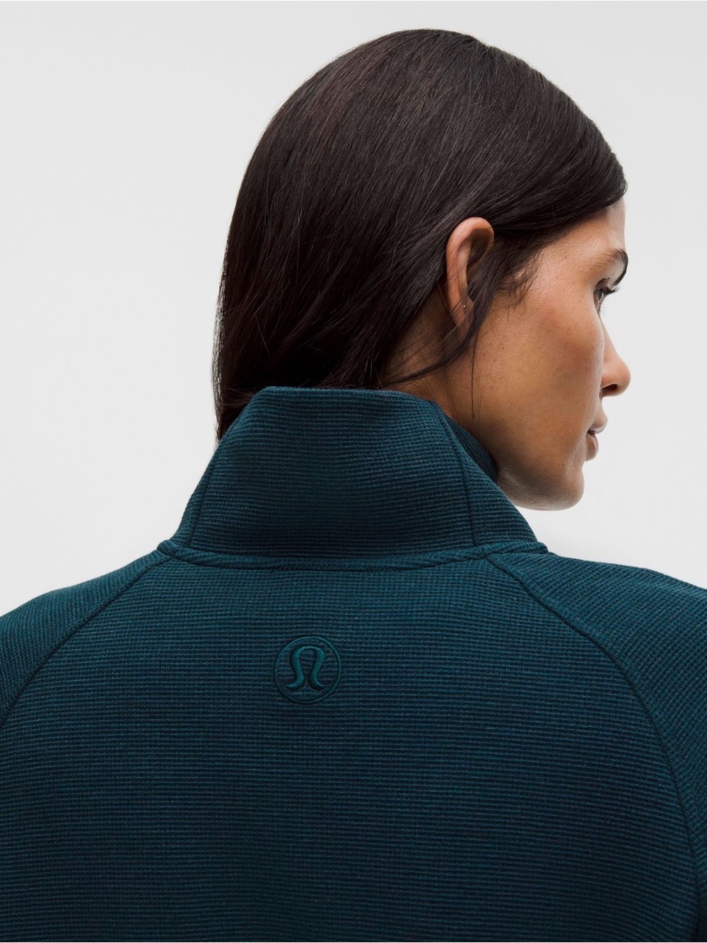 Lululemon Scuba Cropped 1/2 Zip Funnel Neck Waffle Size XL NWT $138 MSRP - Picture 4 of 5